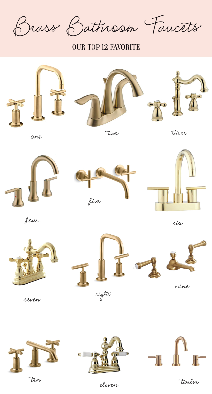 Home: Brass Bathroom Faucets